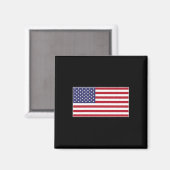 Vlag van de VS Borst Patch Star Spangled Banner Am Magneet (Voorkant / Achterkant)