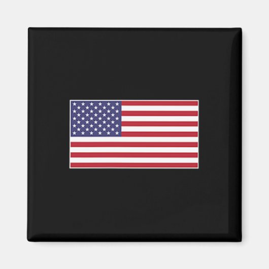 Vlag van de VS Borst Patch Star Spangled Banner Am Magneet (Voorkant)
