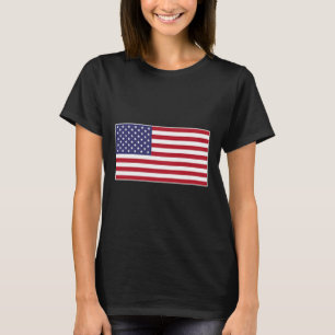 Vlag van de VS Borst Patch Star Spangled Banner Am T-shirt