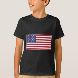 Vlag van de VS Borst Patch Star Spangled Banner Am T-shirt