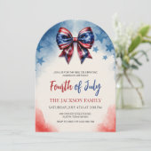 Vlag van de VS Bow 4 juli Party Arch Kaart (Staand voorkant)