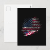 Vlag van de VS Briefkaart (Voorkant / Achterkant)