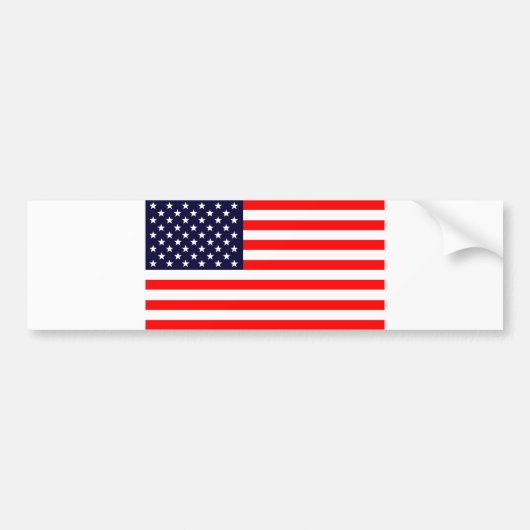 VLAG VAN DE VS BUMPERSTICKER (Voorkant)