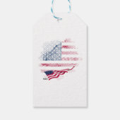 Vlag van de VS Cadeaulabel (Achterkant)