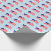 Vlag van de VS Cadeaupapier (Hoek)