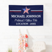 Vlag van de VS-campagne Politiek  Spandoek (Insitu)