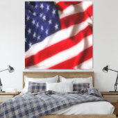 Vlag van de VS Canvas Afdruk (Insitu (Slaapkamer))