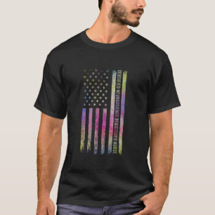 Vlag van de VS CNRN Gecertificeerd Neuroscience Ge T-shirt