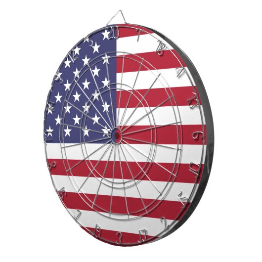 Vlag van de VS Dartbord (Voorkant Rechts)