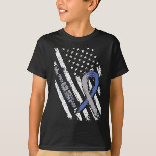 Vlag van de VS Diabetes Type 1 Bewustzijn Familie T-shirt