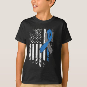 Vlag van de VS Diabetes Type 1 Bewustzijn Familie  T-shirt