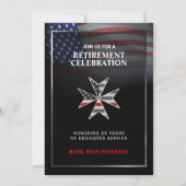 Vlag van de VS | Dünne Rode Lijn Maltese Kruis | Z Kaart (Voorkant)