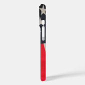 Vlag van de VS en uw initialen Case-Mate iPhone Case (Achterkant / Links)