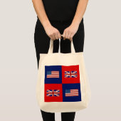 Vlag van de VS en VK Tote Bag (Voorkant (product))