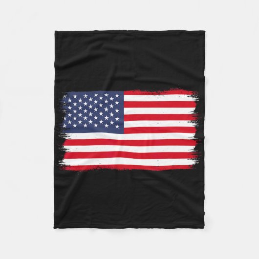 Vlag van de VS Fleece Deken (Voorkant)
