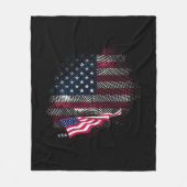 Vlag van de VS Fleece Deken (Voorkant)