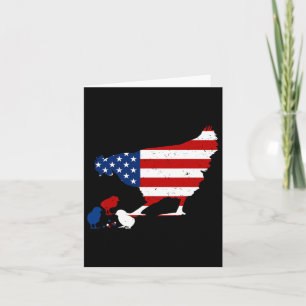 Vlag van de VS Gelukkige 4 juli Patriottische Boer Kaart