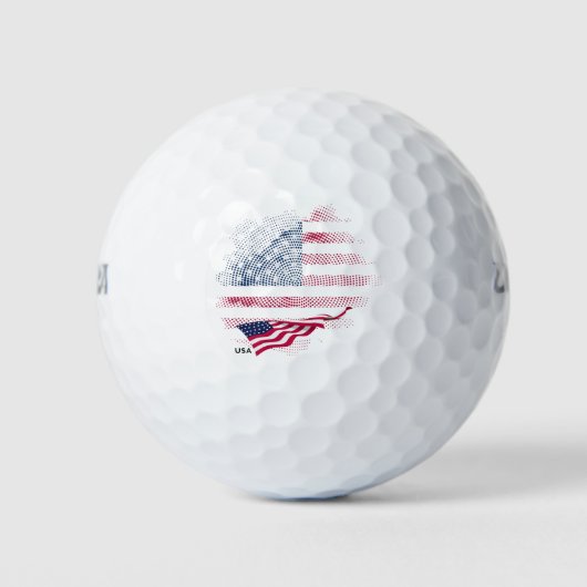 Vlag van de VS Golfballen (Voorkant)