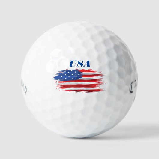 Vlag van de VS Golfballen (Voorkant)