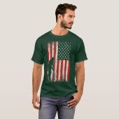Vlag van de VS Golfer T-shirt (Voorkant volledig)