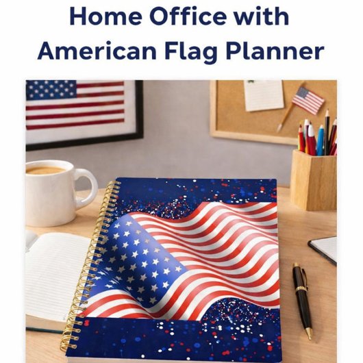 Vlag van de VS Golfpatroon Planner