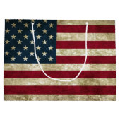 Vlag van de VS Grunge Groot Cadeauzakje (Achterkant)
