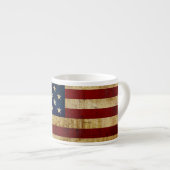 Vlag van de VS / Grunged vlag Espresso Kop (Voorkant rechts)