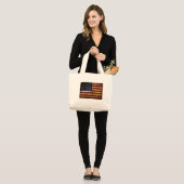 Vlag van de VS / Grunged vlag Grote Tote Bag (Voorkant (model))