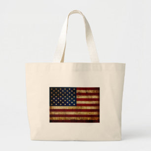 Vlag van de VS / Grunged vlag Grote Tote Bag
