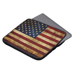 Vlag van de VS / Grunged vlag Laptop Sleeve