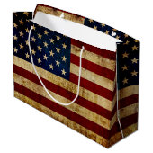 Vlag van de VS / Grunged vlag Large Cadeautasje (Achterkant Gekanteld)