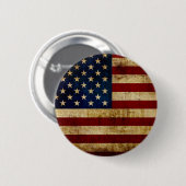 Vlag van de VS / Grunged vlag Ronde Button 5,7 Cm (Voorkant /achterkant)