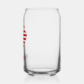 Vlag van de VS Hart Funky Persoonlijk Blikvorm Glas (Links)