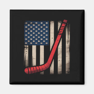 Vlag van de VS Hockeystick Magneet