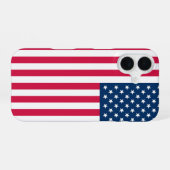 Vlag van de VS iPhone 16 Hoesje (Achterkant horizontaal)