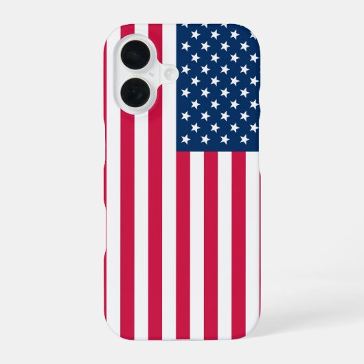 Vlag van de VS iPhone 16 Hoesje (Achterkant)