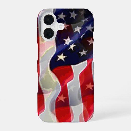 Vlag van de VS iPhone 16 Hoesje (Achterkant)