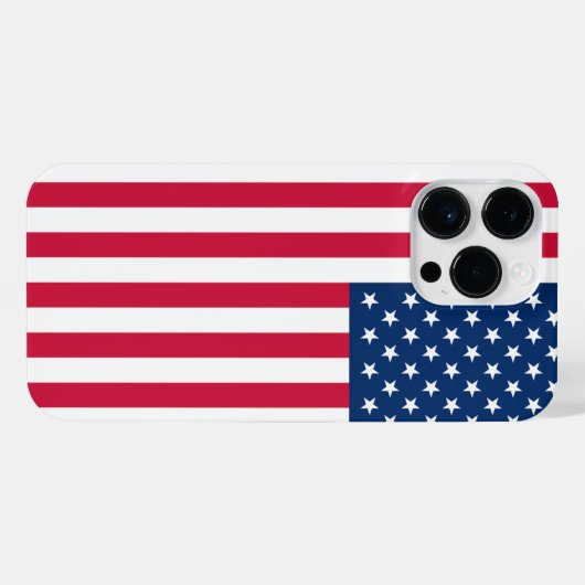 Vlag van de VS iPhone Case American Patriotic Hoesje (Achterkant horizontaal)