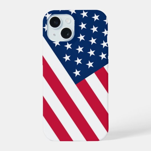 Vlag van de VS iPhone Case American Patriotic iPhone 15 Case (Achterkant)