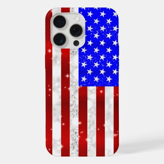 Vlag van de VS iPhone Hoesje (Achterkant)