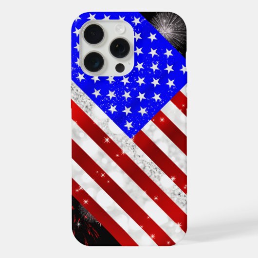 Vlag van de VS iPhone Hoesje (Achterkant)