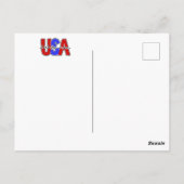 Vlag van de VS - Land dat ik van ontwerp houd Briefkaart (Achterkant)