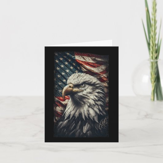 Vlag van de VS Ld Eagle Patriottische Rode Witte B Kaart (Voorkant)