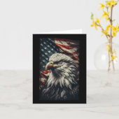 Vlag van de VS Ld Eagle Patriottische Rode Witte B Kaart (Gele Bloem)