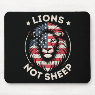 Vlag van de VS, LEEUWEN NIET SCHAPEN Muismat