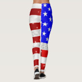 Vlag van de VS Leggings (Achterkant)