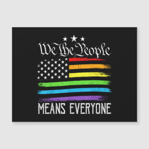 Vlag van de VS LGBTQ Gelijkheid Wij het Volk Betek
