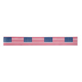 Vlag van de VS Lintje Patriotisch Satijnen Lint (Voorkant)