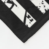 Vlag van de VS Medisch Symbool Zwart Patriottische Fleece Deken (Hoek)