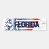  vlag van de VS met Star - Florida Bumpersticker (Voorkant)